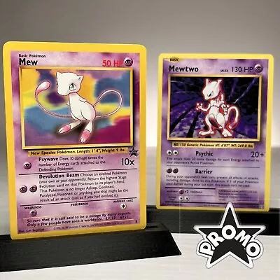 Mew WOTC And Mewtwo XY - Rare Legendary Pokemon Cards - NM/LP 100% Authentic • $7.45