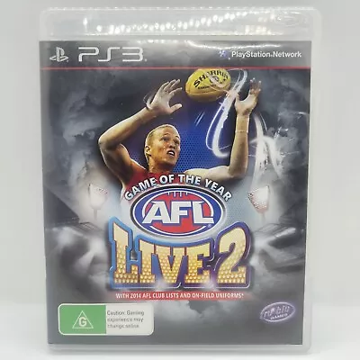 AFL Live 2 (2013) Australian Version *Good Condition* *Complete* PlayStation 3 • $10.45