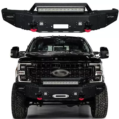 Vijay  For 2017-2022 F250 F350 Front Bumper W/LED Lights And D-Rings • $859.99