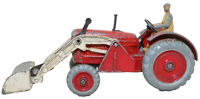 Dinky Toys No 27 Massey Harris Tractor Customized With Corgi Loader Bucket Added • $34.99