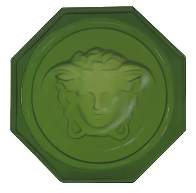 Rosenthal Versace Glass Coaster BRAND NEW Colour Olive Green Drinks Wine Boxed • $42.27