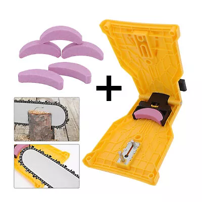 Chainsaw Teeth Mount Chain Sharpener Self Bar Grinder Sharpening System Tools UK • £6.99