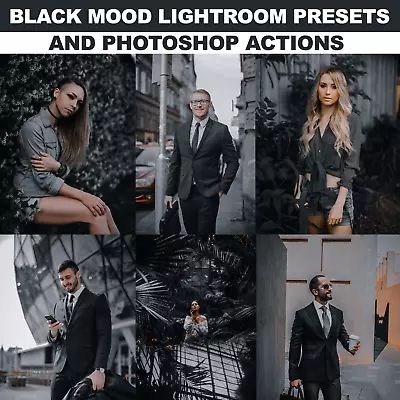 Black Mood Lightroom Presets And Photoshop Actions • $5.04