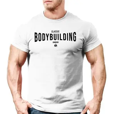 £13.99 • Buy Classic Bodybuilding T-Shirt | Gym Clothing Workout Training Motivation GYMTIER