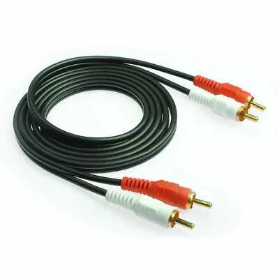 £4.71 • Buy 10m Audio Sound Amplifier Tv Dvd Amp Cable Lead 2 Male Phono Plugs To Rca Stereo