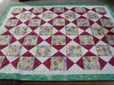 SALE!! Handmade Patchwork Quilted / Throw - 80  X 65  • £145