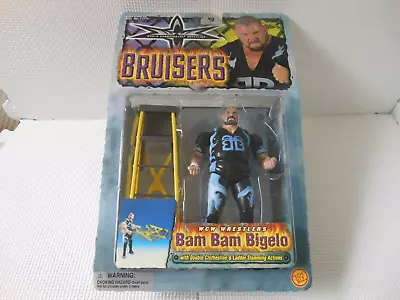 ToyBiz Action Figure WCW Bam Bam Bigelo Bruisers World Championship Wrestling • $49.92