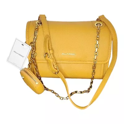 Womens Crossbody Handbag Kelly Kross Mustard Yellow • £54.99