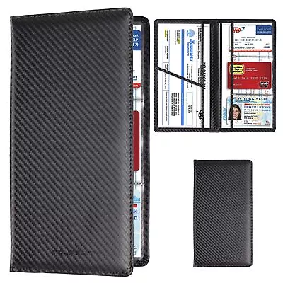 Car Registration And Insurance Card Holder Vehicle License Document Glove Box • $12.75