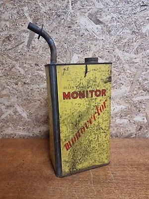 Vintage Monitor Wick Oil Fuel Filler Can Tin • £27.95