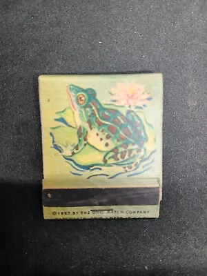 Vintage Ohio Match Co. Leopard Frog Blue Tip Matchbook 1957 New • $9.95