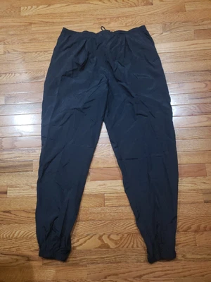 $29.90 • Buy Vintage Nike Windbreaker Pants Mens Large Black Ankle Zip Logo Track Pants 90s