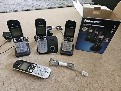 Panasonic KX-TG6811E  DECT Cordless Phones 4x Handsets( Not The Original Box ) • £19.99