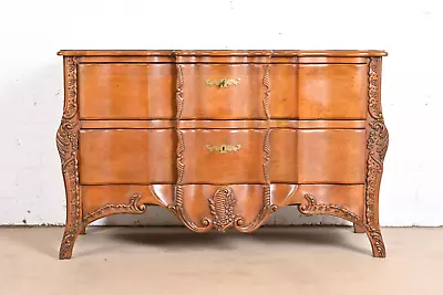 $2245.50 • Buy John Widdicomb French Provincial Louis Xv Carved Cherry Wood Dresser Or Chest