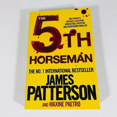The 5th Horseman Medium Paperback Book By James Patterson Women's Murder Club • $16.95