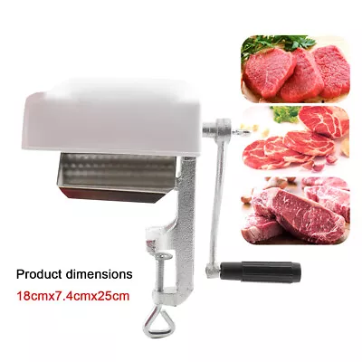 Meat Tenderizer Hand Crank Flatten Butcher Tool Cuber Steak Machine Kitchen Tool • $36.99