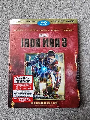 Iron Man 3 3d/2d Blu Ray- Multi Region Import - Marvel- Slipcase  • £9.99