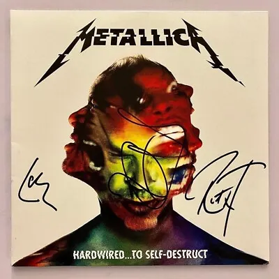 Metallica Band Signed Autographed Hardwired To Self Destruct Album X3 • $400