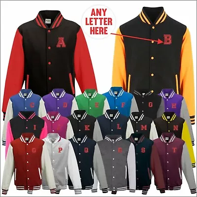 £22.15 • Buy Personalised Custom Embroidered Casual Baseball College Letterman Varsity Jacket
