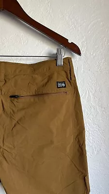 Mountain Hardwear Brown Lightweight Nylon Hiking Shorts Size 32” Excellent • $35