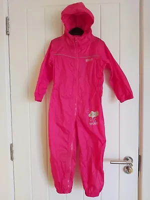 £8 • Buy Pink Regatta All-in-one Waterproof Rain Puddle Suit Size 3-4 Years (36/48 Month)
