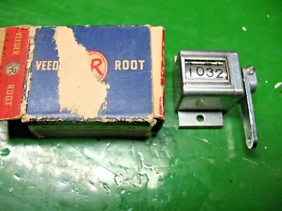 Veeder  Root    4 Digit  Counter   Early  With  Pat  Numbers  • $25