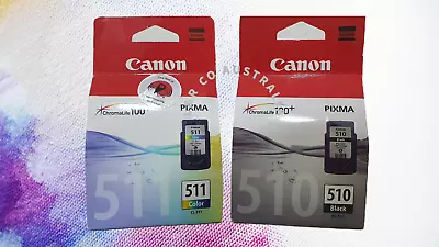 Genuine Canon PG-510 Twin Pack Or  PG510 CL511 Singles Or PG-510 CL-511 Combo Pa • $32