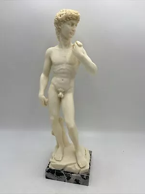 Vintage David By Michelangelo Nude Male Statue Sculpture Statuette Italy 13   • $85