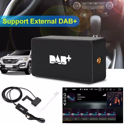 Universal Car Stereo DAB+ Antenna Box USB Adapter Receiver Tuner For Android • £34.99