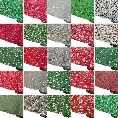 £3.29 • Buy Christmas Polycotton Fabric - Twenty Four Patterns - Sold Per Metre 112cm Wide.