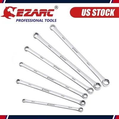 6Pc CRV 8-19mm Spanner Extra Long Box End Wrench Set Metric Combination Spanner • $40.49
