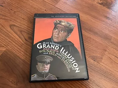 Grand Illusion (Criterion Collection DVD 1999) With Insert Spine # 1 OOP • $9.50