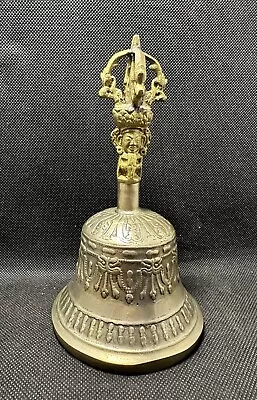 Vintage Bronze? Brass? Metal Tibetan Nepal Buddhist Meditation Temple Bell 7  • $29.99