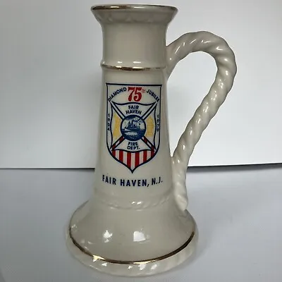 Vintage Fire Department Mug Fairhaven New Jersey Diamond 75th Jubilee 1904 -1979 • $14.99