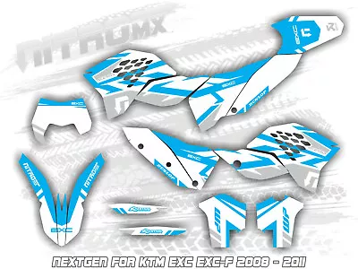 NitroMX Graphic Kit For KTM EXC EXC-F 125 250 300 450 530 2008 2009 2010 2011 • $159.90