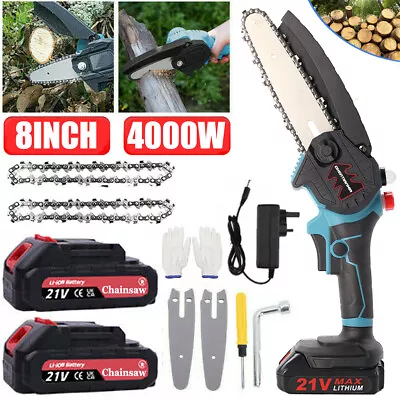 For Makita Electric Cordless 8  4000W Chainsaw One-hand Saw Wood Pruning Cutter • £27.99