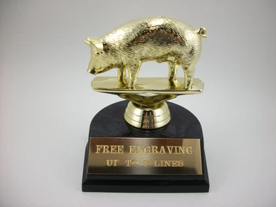 $9.99 • Buy Pig BBQ Cookout Trophy Award. Free Engraving.