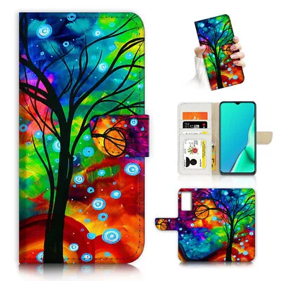 $13.99 • Buy ( For Oppo A57 / A57S ) Wallet Flip Case Cover AJ23969 Truffula Tree