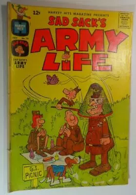 2 Issues Sad Sacks Mutsy #77 1964 And Army Life #70 1963 Harvey Comics G/vg 3.0 • $12.50