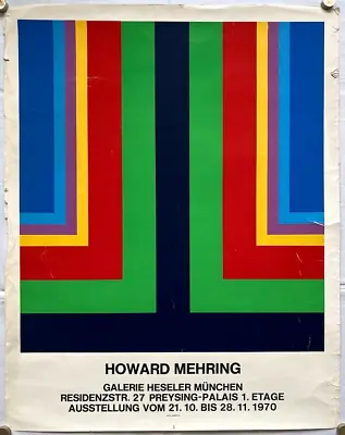 Original Vintage Poster HOWARD MEHRING - ARTWORKS - MUNICH - EXHIBITION - 1970 • £133.97