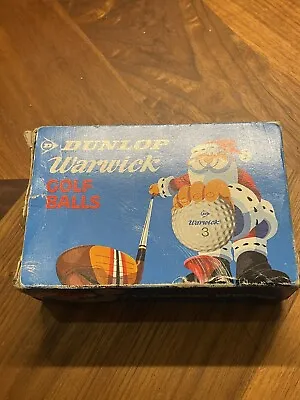 Vintage Golf Balls 6x Dunlop Warwick Balls Boxed In Rare Xmas Packing C1960/70s • $63.97
