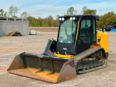 2022 JCB 300T Compact Skid Steer Crawler Track Loader Tractor Aux Cab AC Bidadoo • $62000