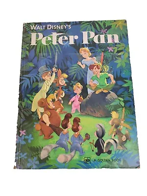 1952 Walt Disney's Peter Pan A Big Golden Book Hardcover Vintage • $14.99