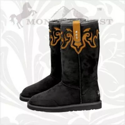 Montana West  Cowgirl Winter Boots Cowboy Ladies Western BLACK Western New Cross • $45