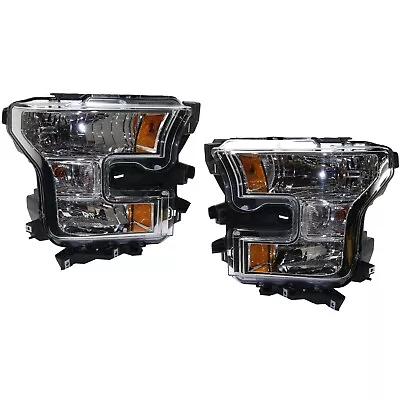 Pair Set Of 2 Headlights Driving Head Lights Headlamps  Driver & Passenger Side • $190.91