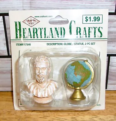 $14.95 • Buy Heartland Crafts Globe And Statue 117846 Dollhouse DECOR Miniature RETIRED NEW