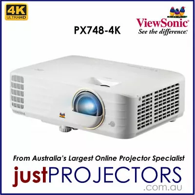 Viewsonic PX748-4K 4K Projector From Just Projectors Aussie Release 3 Year Wrnty • $1529