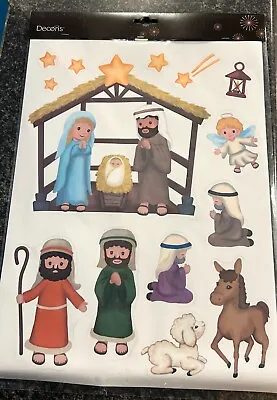 Christmas Nativity Sticker Sheets For Windows/walls • £2.50