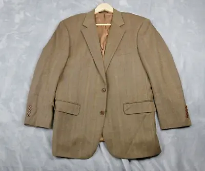 Brooks Brothers Saxxon Blazer Men's 41R(S) Brown Sport Coat Jacket Wool USA • $29.88