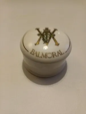 Michael Sutty Lidded Porcelain Trinket Pot BALMORAL • $1.56
